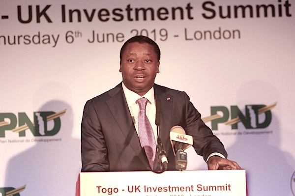 Faure Gnassingbé says Togo will try to raise €500M in international capital markets